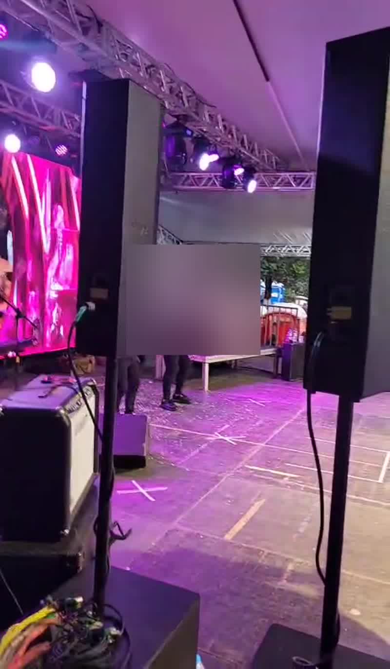 Telão de LED e sonorização de show